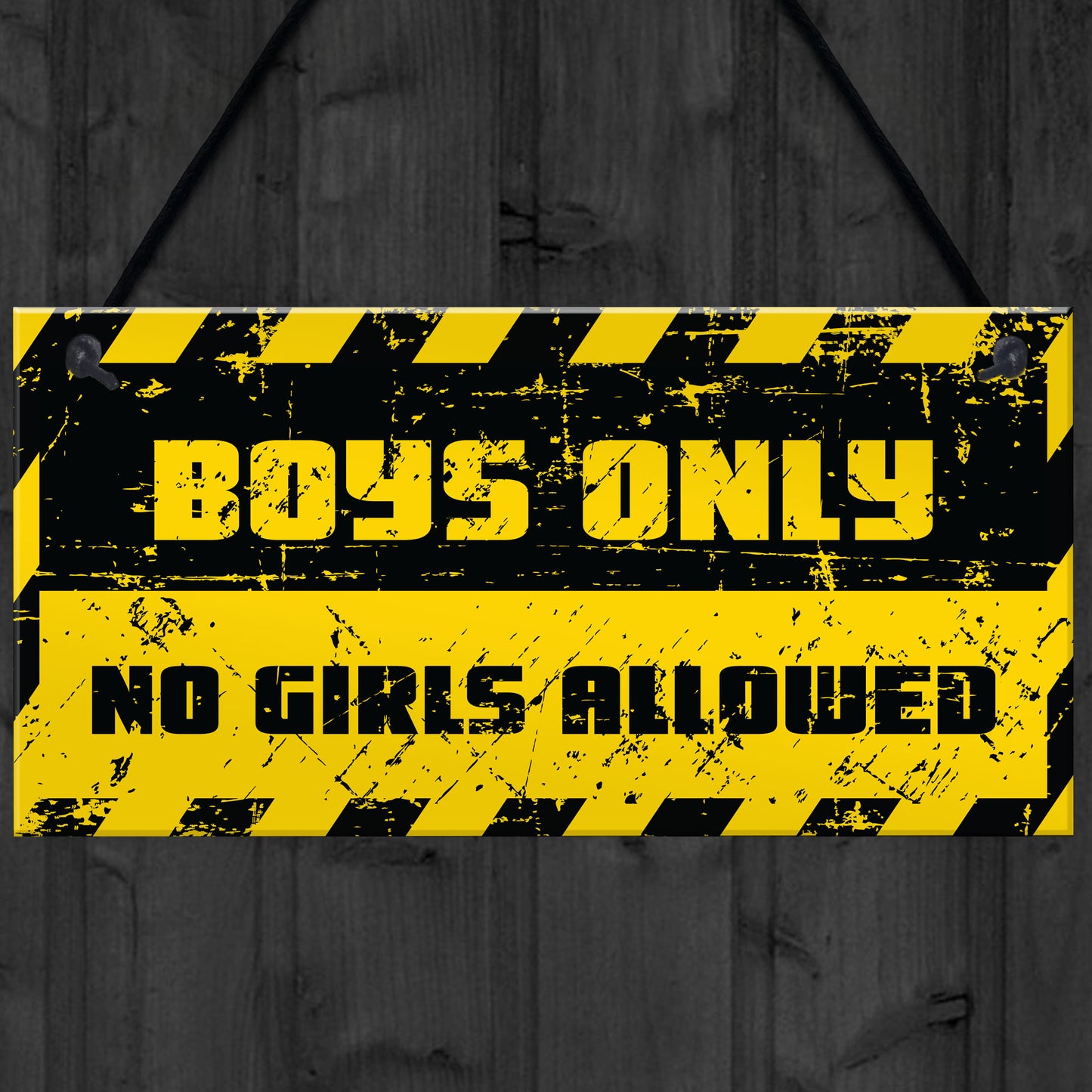 Funny Boys Bedroom Door Sign NO GIRLS ALLOWED Man Cave