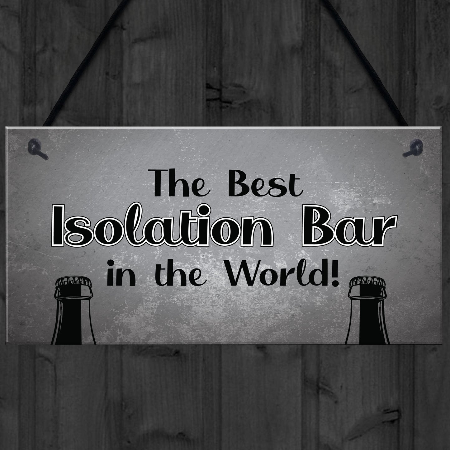 Lockdown Bar Isolation Bar Funny Home Bar Man Cave Garage Sign