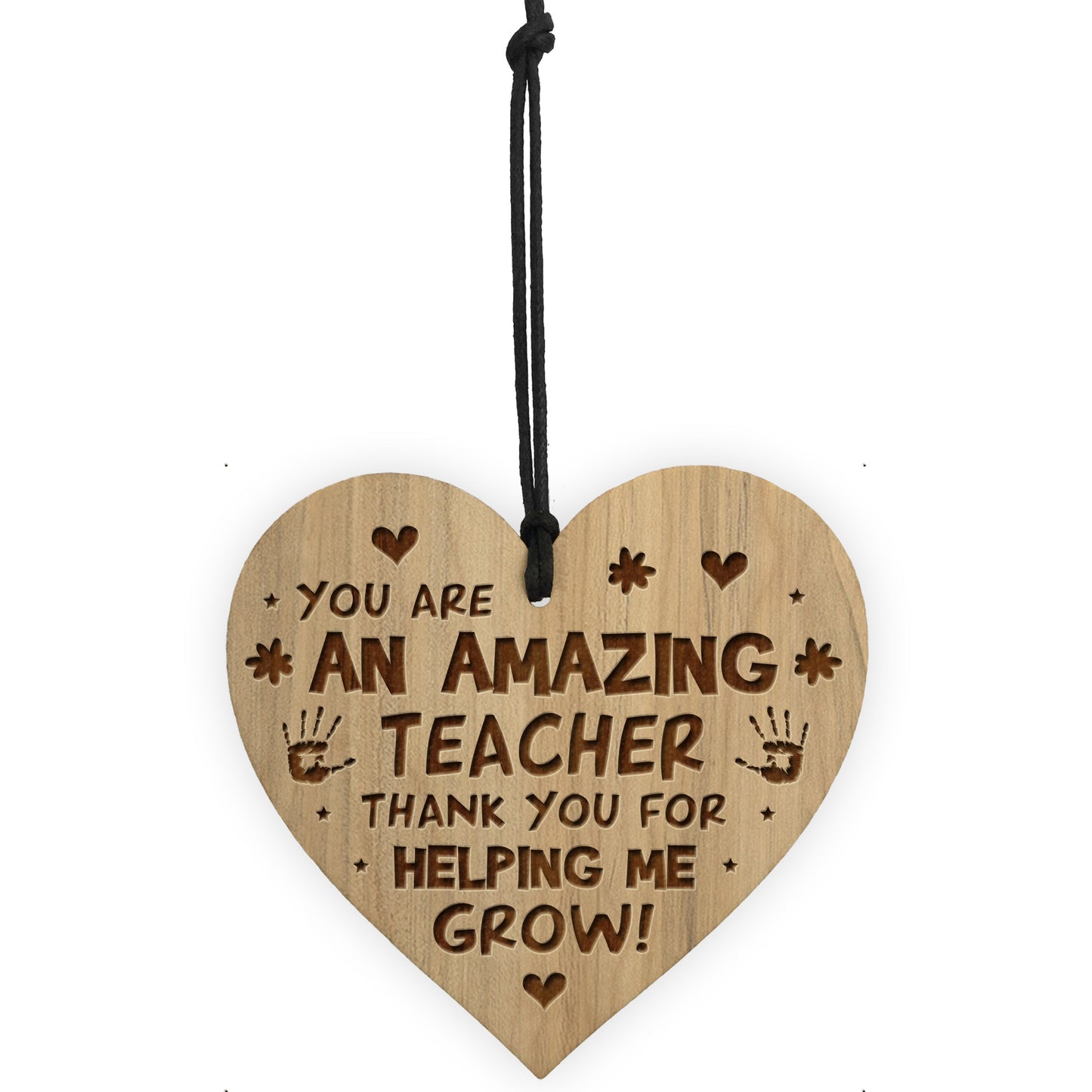 Thank You Gifts For Teacher Engraved Heart AMAZING TEACHER