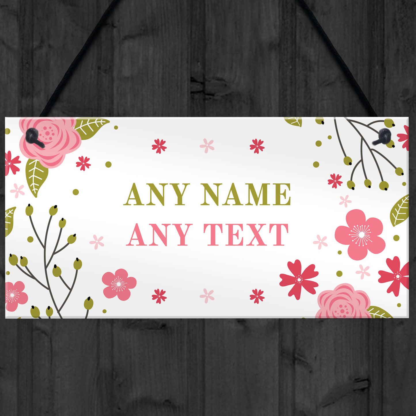 Personalised Any Text Garden Shed Summerhouse Sign Home Decor