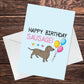 Funny Birthday Card For Mum Dad Auntie Uncle Dachshund Design