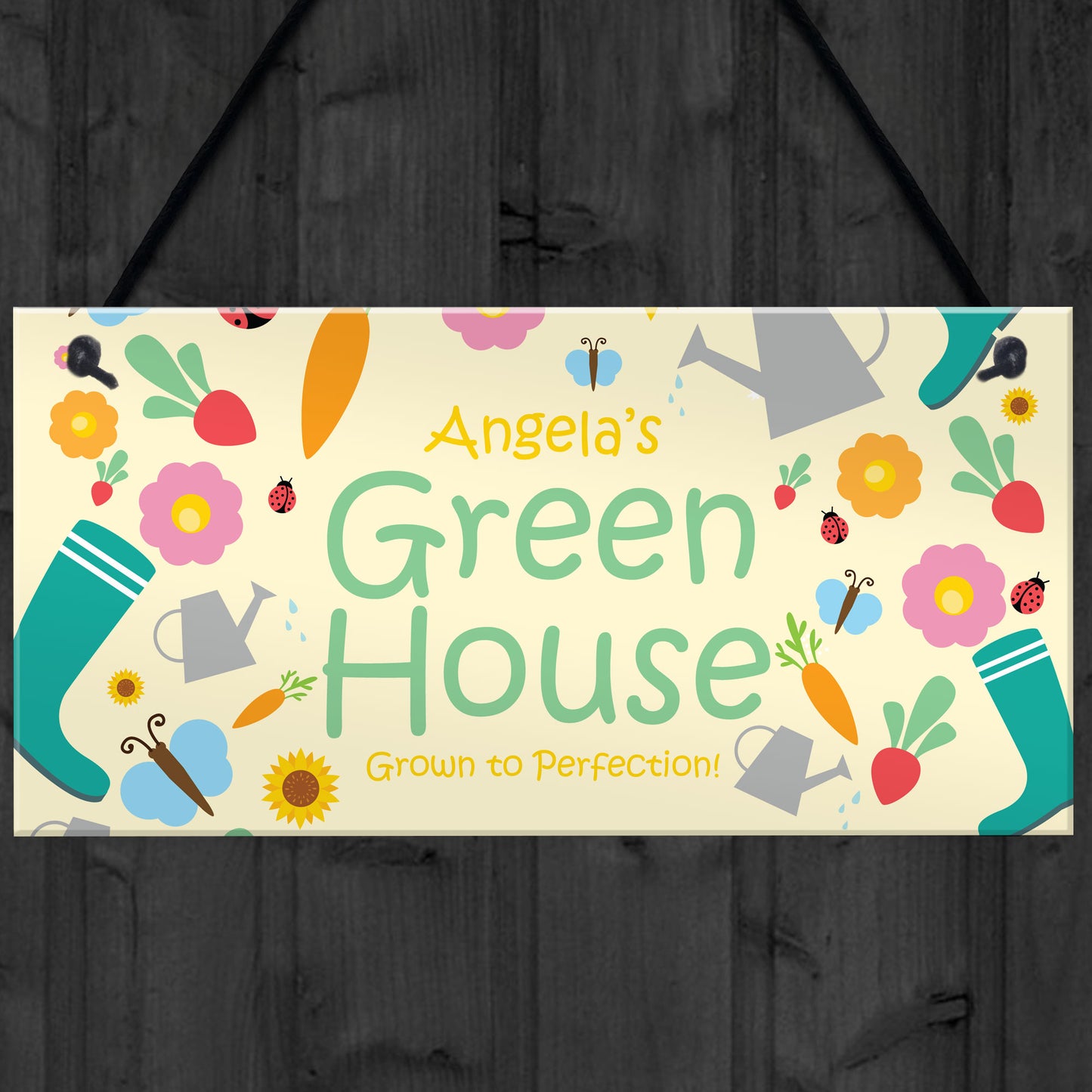 Personalised Gift For Mum Nan Greenhouse Sign Garden Shed Plaque