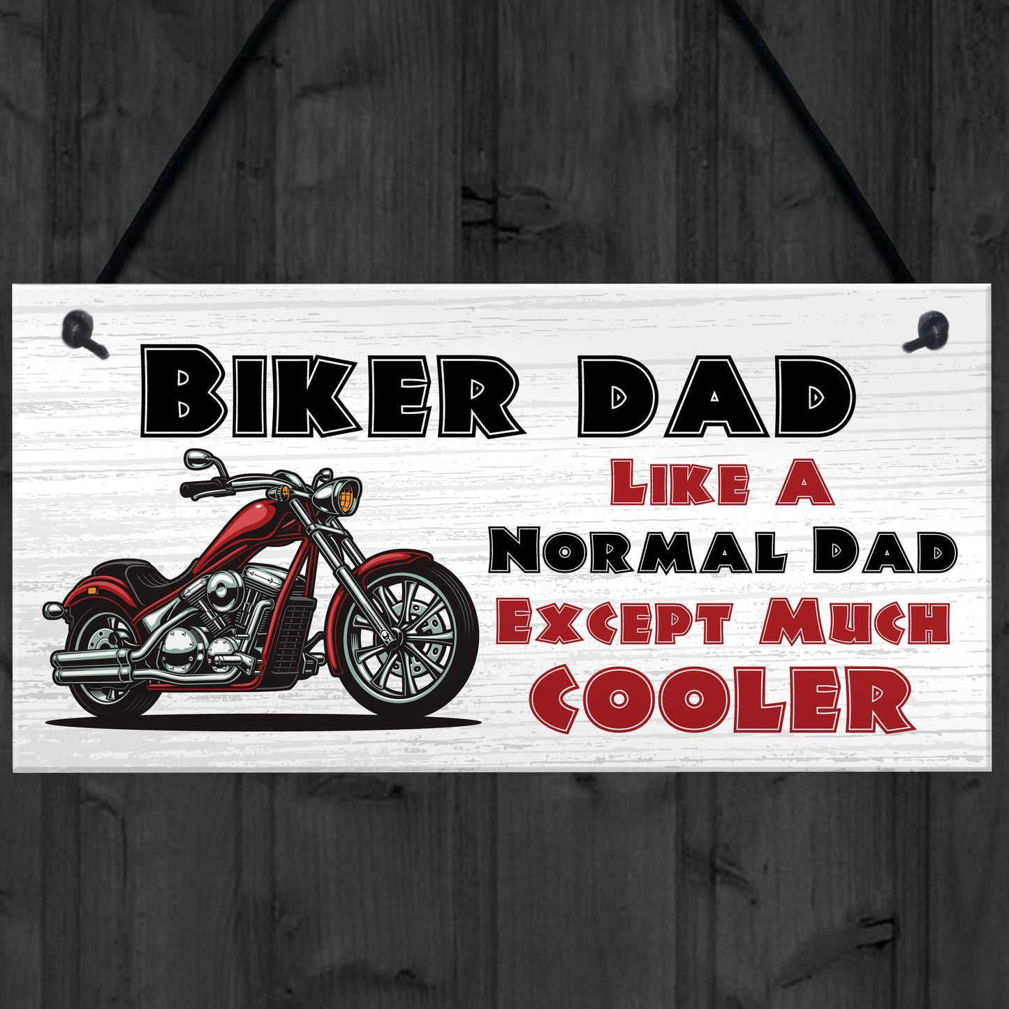 Funny Biker Dad Sign Biker Gift Dad Gift For Birthday Christmas