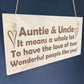 Auntie Gifts Uncle Gifts Birthday Christmas Gift For Auntie