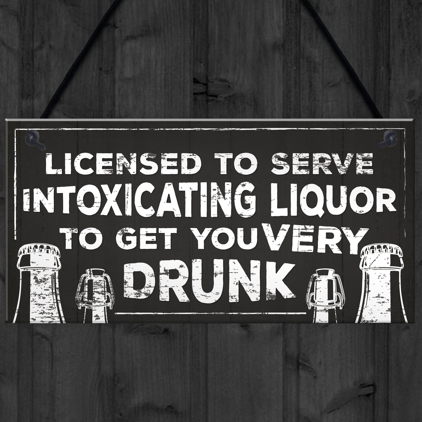 Man Cave Sign Pub Home Bar Licensee Plaque Shed BBQ Garden Sign