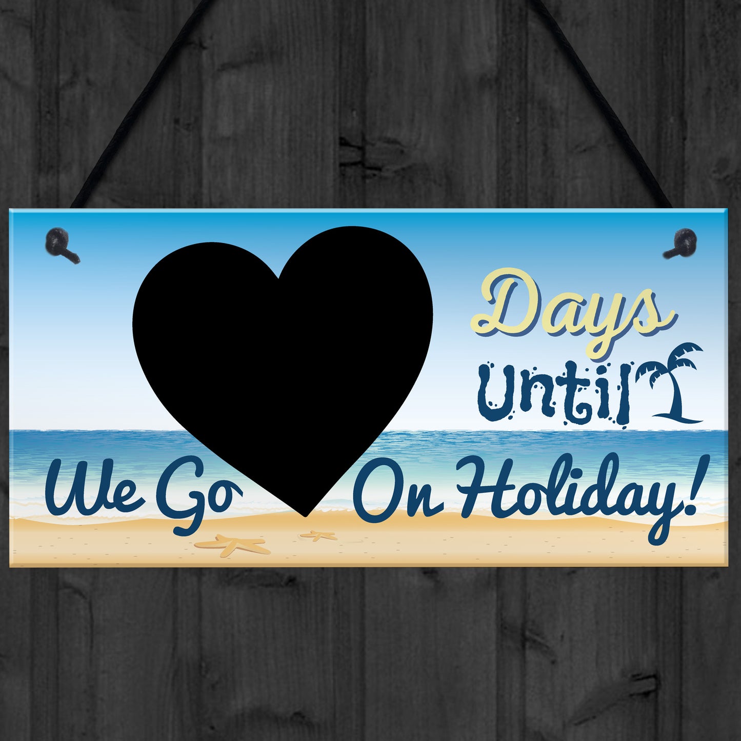 Chalkboard Countdown Days Until Holiday Plaque Sign Family Sign