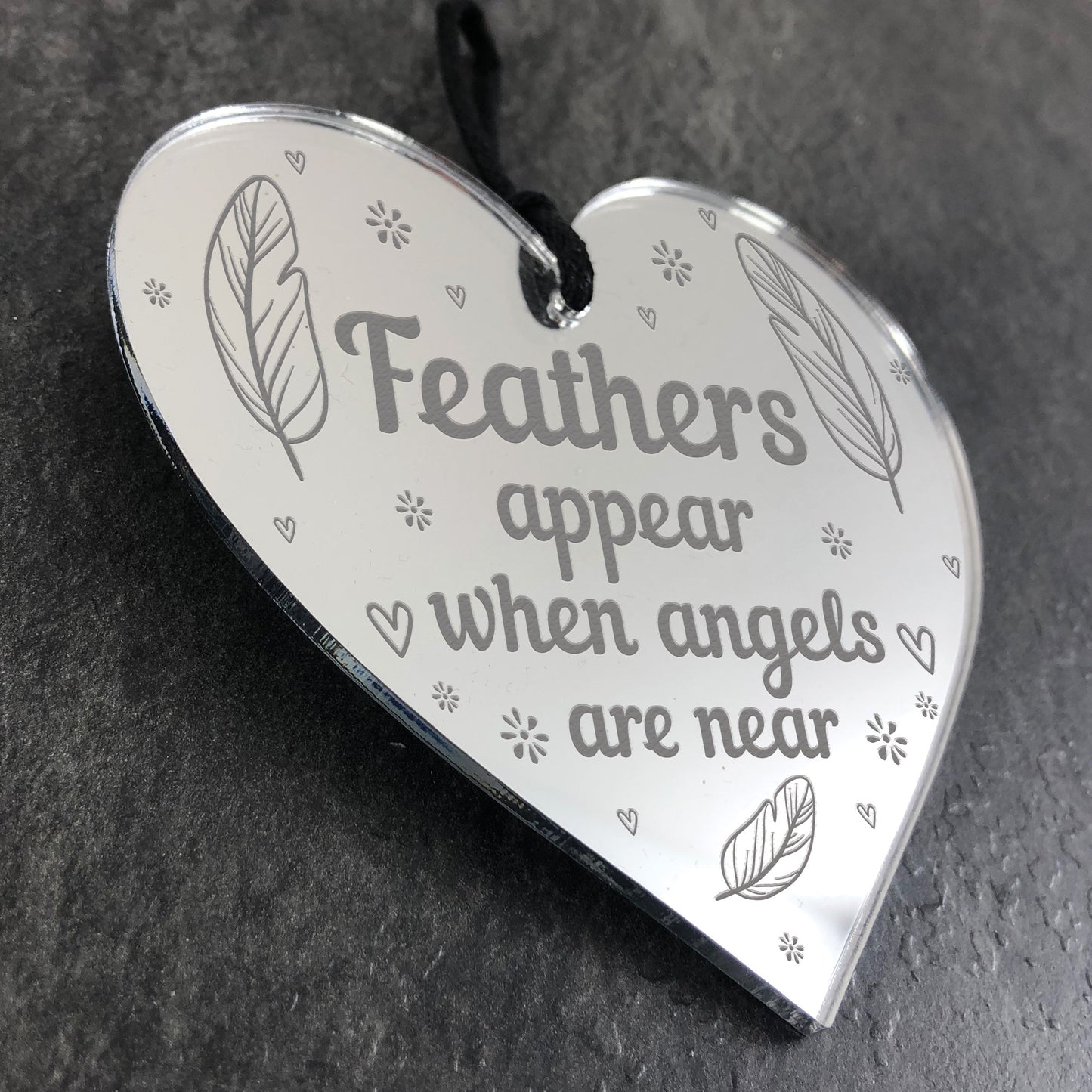 Memorial Gift For Mum Dad Grandad Acrylic Heart Xmas Memorial