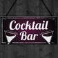 Cocktail Bar Decorations Home Bar Club Man Cave Garden Sign Gift