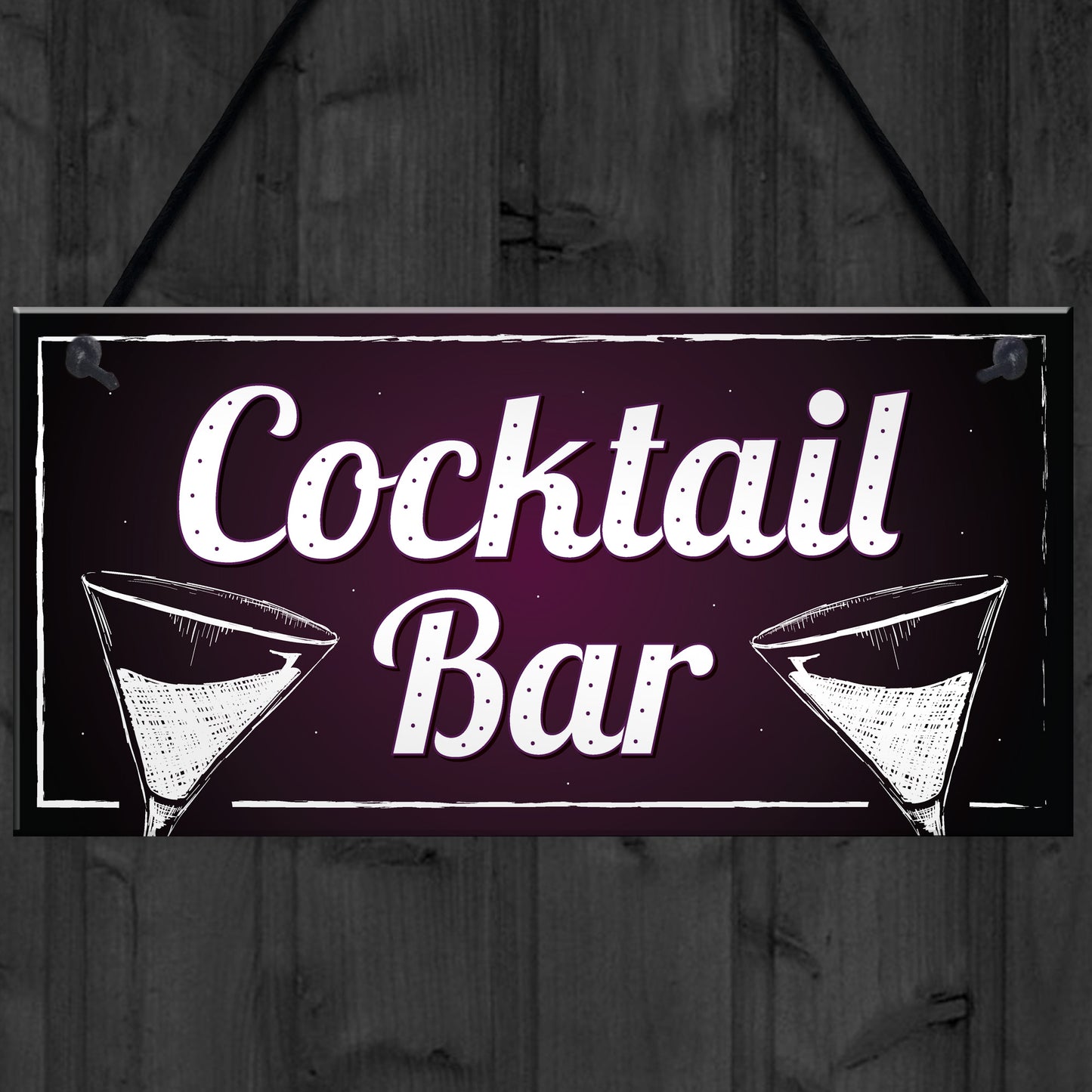 Cocktail Bar Decorations Home Bar Club Man Cave Garden Sign Gift