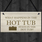 Shabby Chic Hot Tub Sign Funny Hot Tub Accessories Gift