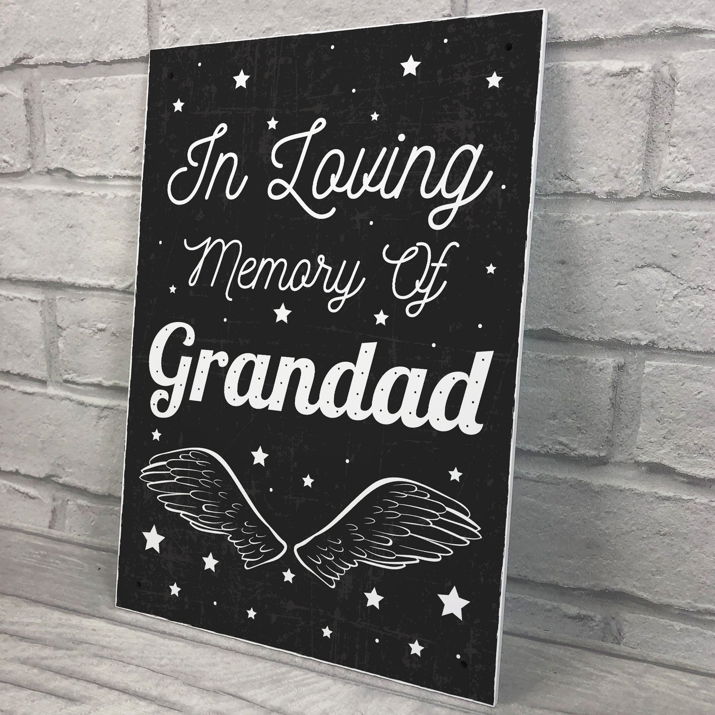 hristmas In Memory Of Dad Grandad Angel Grave Memorial Plaque