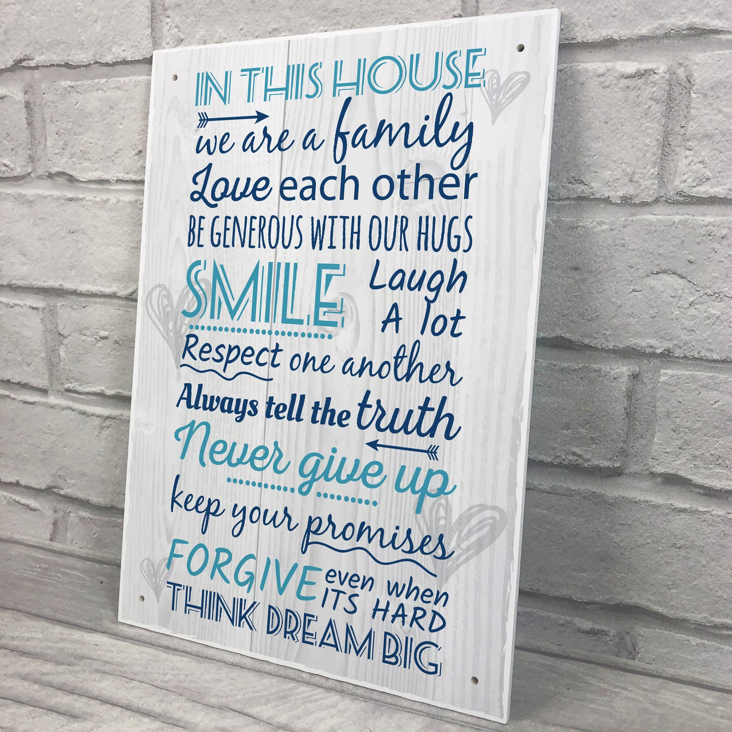 Kitchen Inspirational Plaques Vintage Sign Retro Wall Shabby Chi