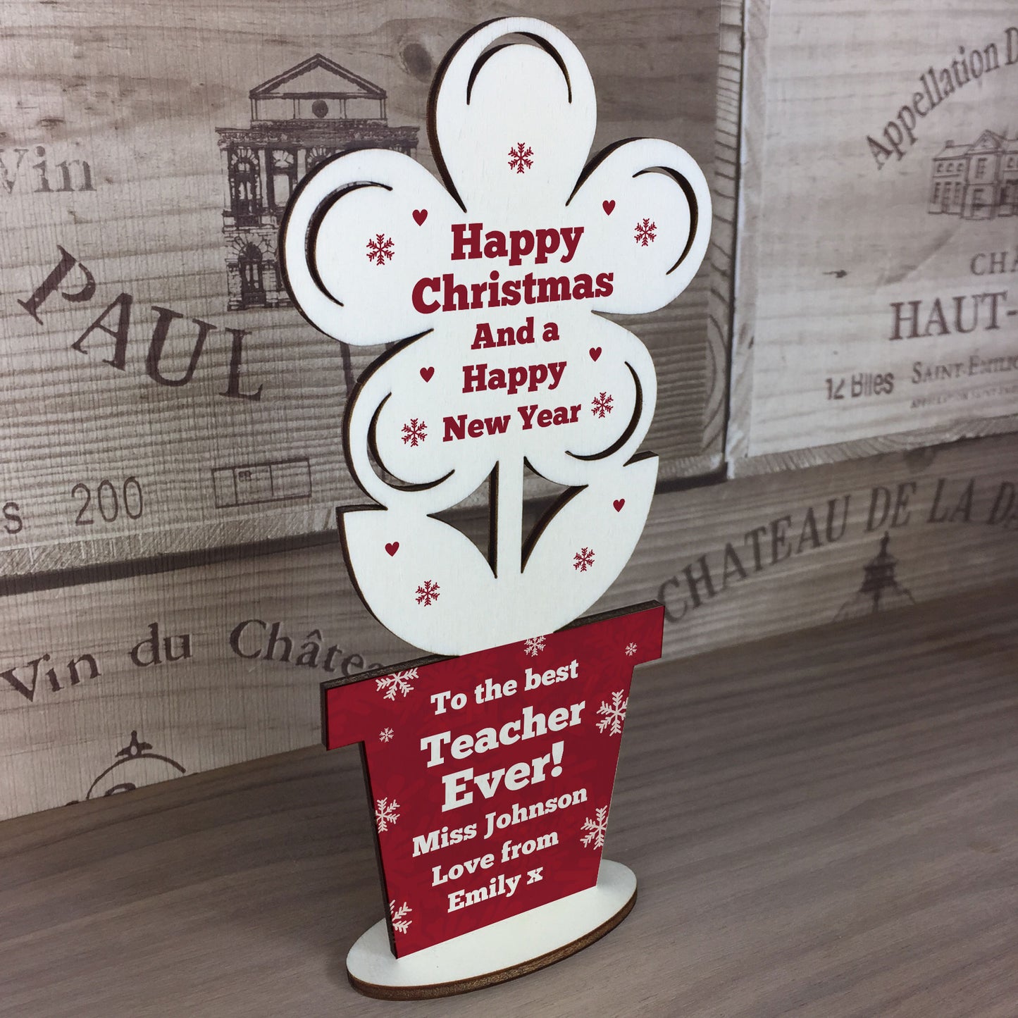 Happy Christmas Teacher Gift Flower Gift For Teacher Assistant