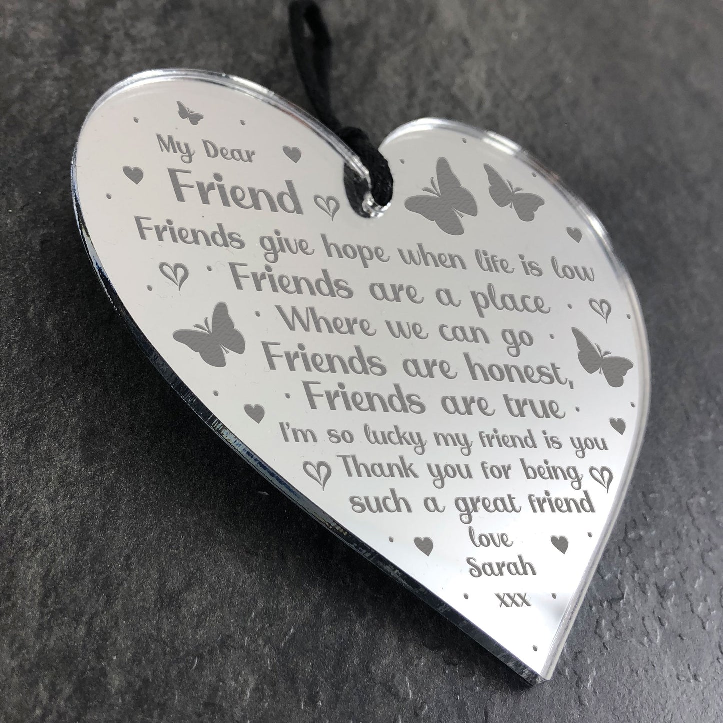 Friendship Gift For Dear Friend Personalised Thank You Gift