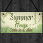 Summer House Plaque Shed Garden Sign Decor Mum Dad Nan Gift