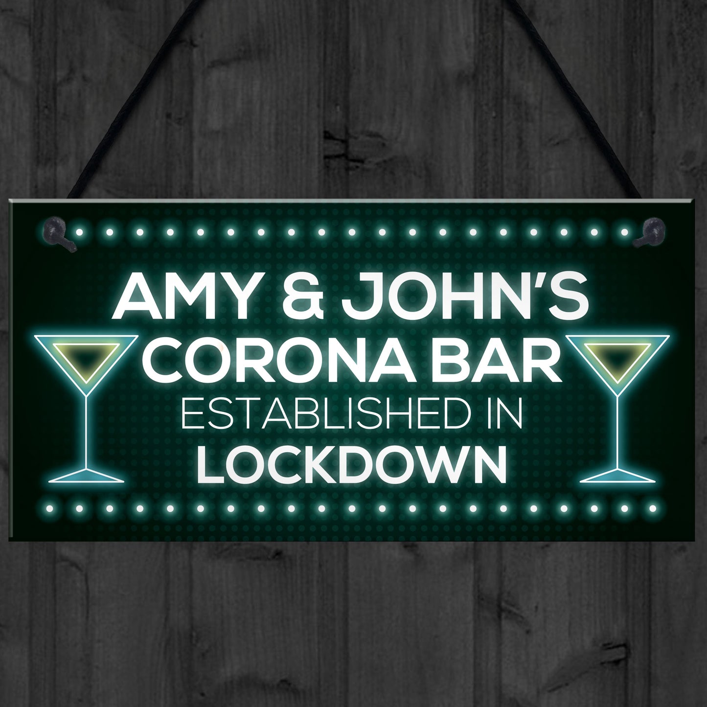 CORONA BAR Personalised Signs Novelty Home Bar Plaques Gifts