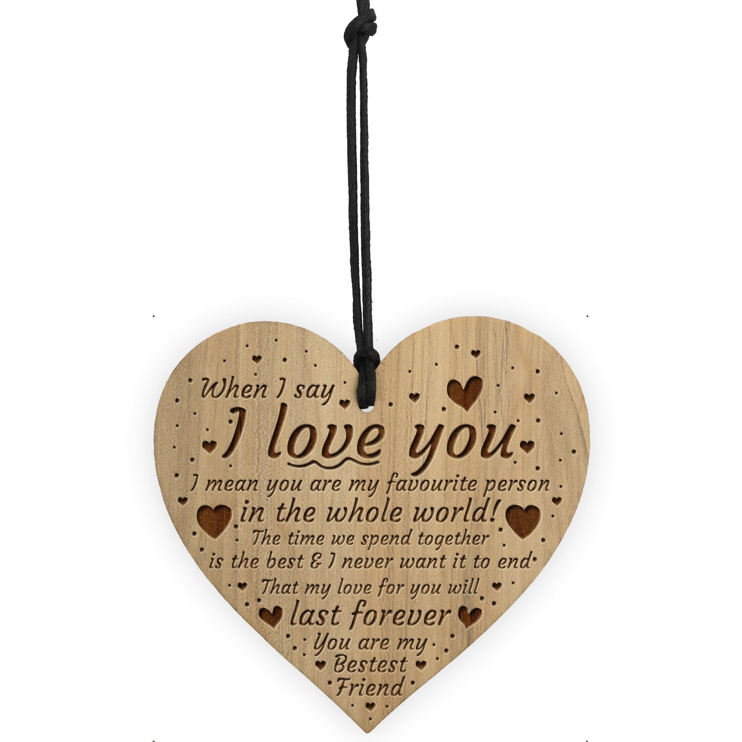 Anniversary Gift For Him Her Best Friend Gift Engraved Heart