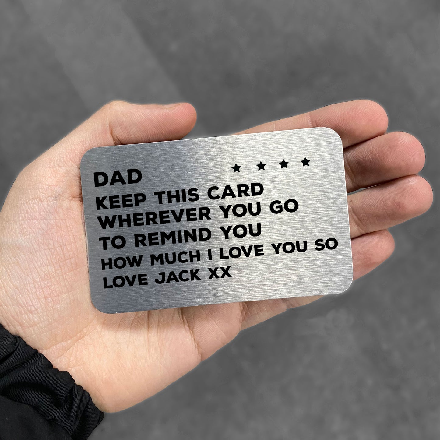 Novelty Gift For Dad Birthday Christmas Personalised Insert