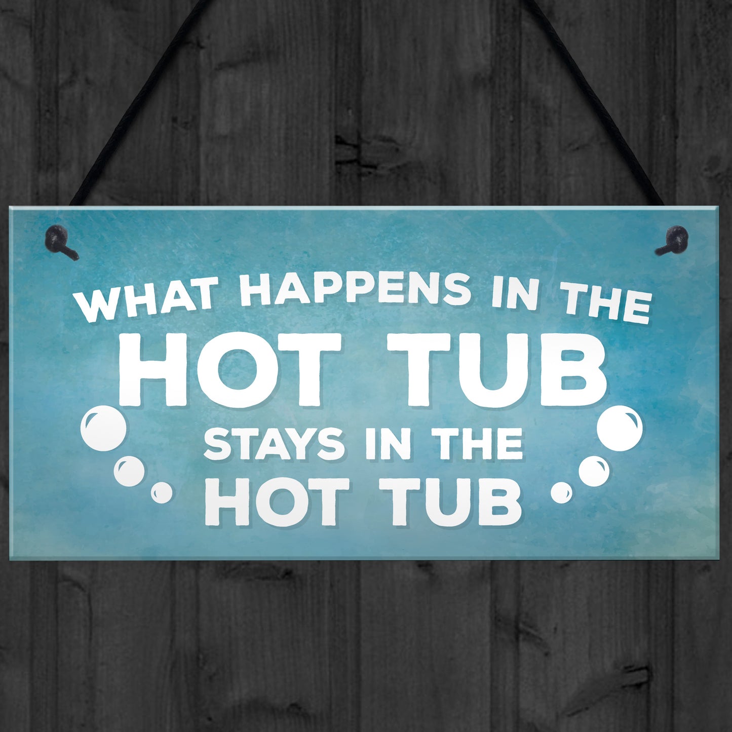 Hot Tub Novelty Garden Hanging Wall Plaque Sign Shed Jaccuzi