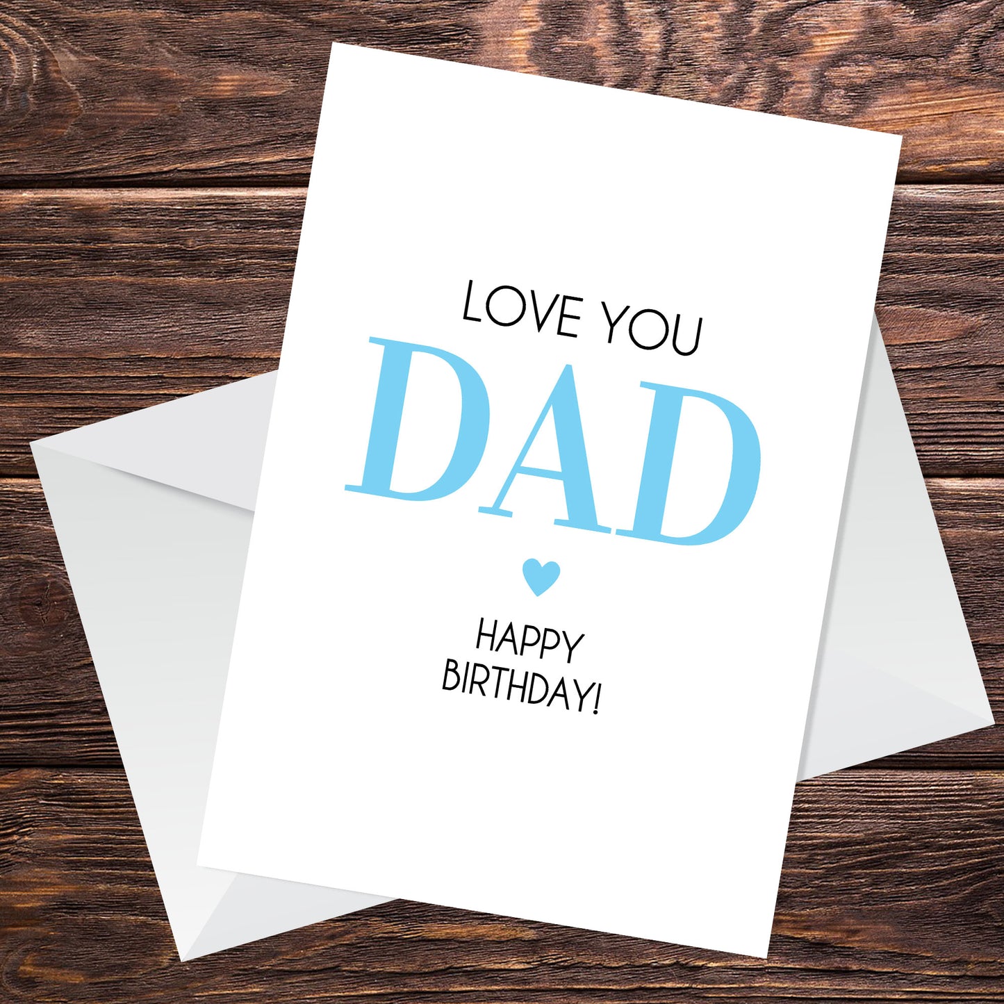 Birthday Cards For Dad Love You Dad Card From Daughter Son