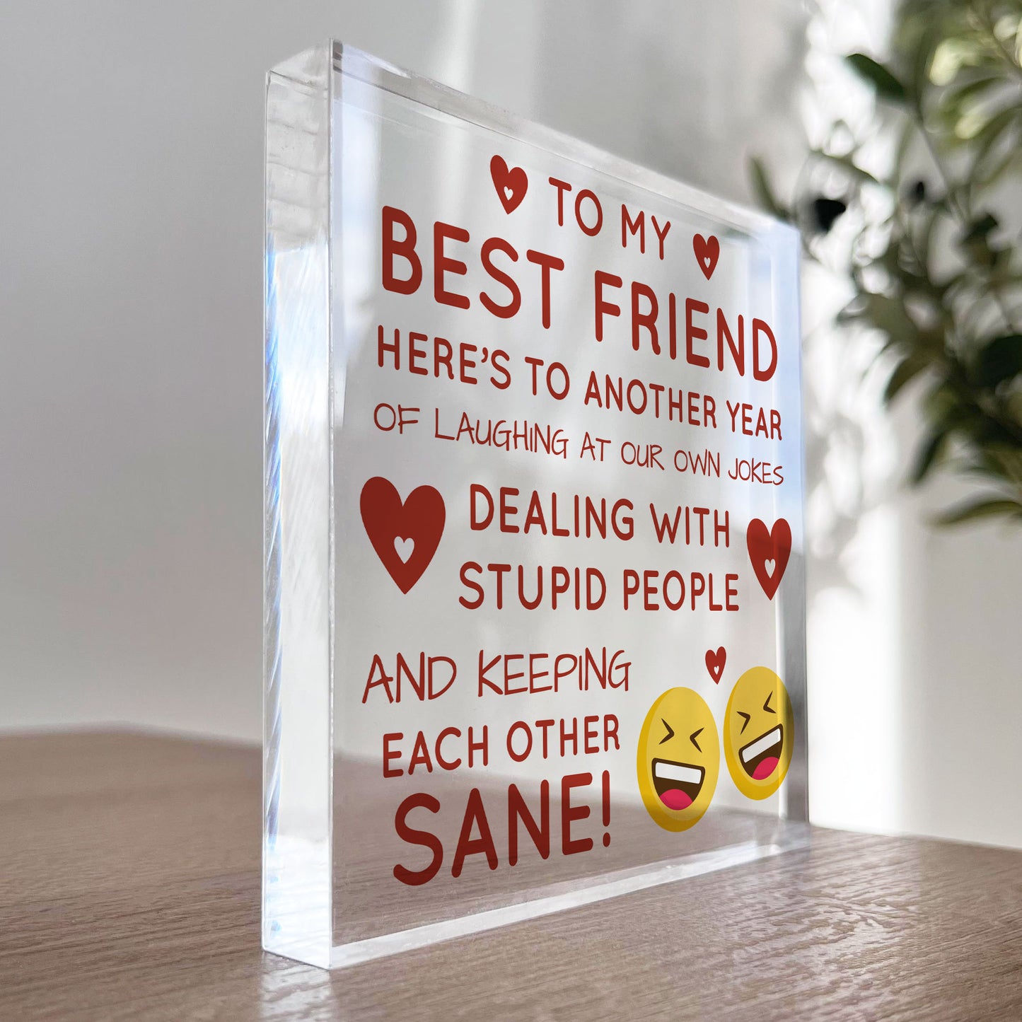 Best Friend Friendship Plaque Gift For Friend Christmas Birthday