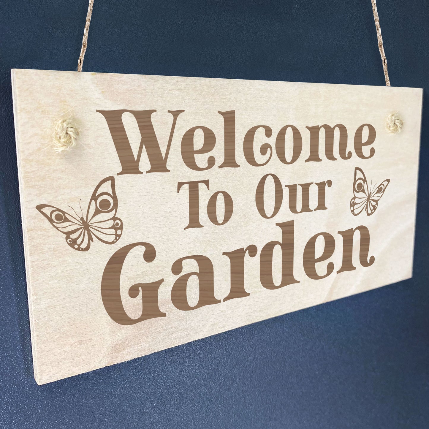 Garden Hanging Welcome Plaques Engraved Garden Shed Home