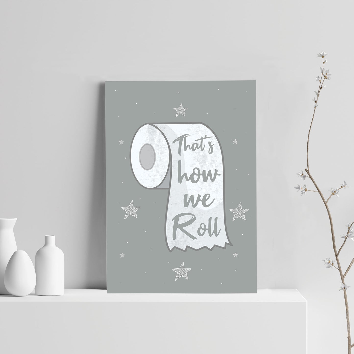 Home Decor Print Bathroom Print Funny Toilet Loo Sign Decor