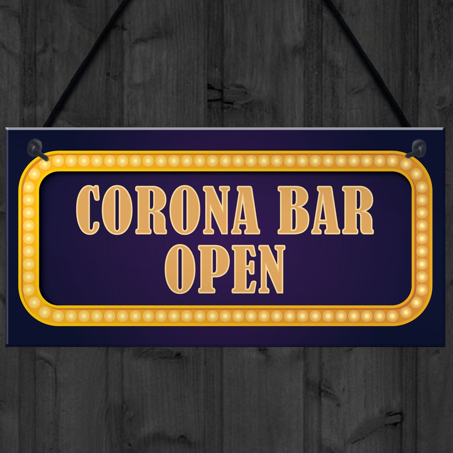 Home Bar Man Cave Pub Sign CORONA BAR OPEN Neon Effect