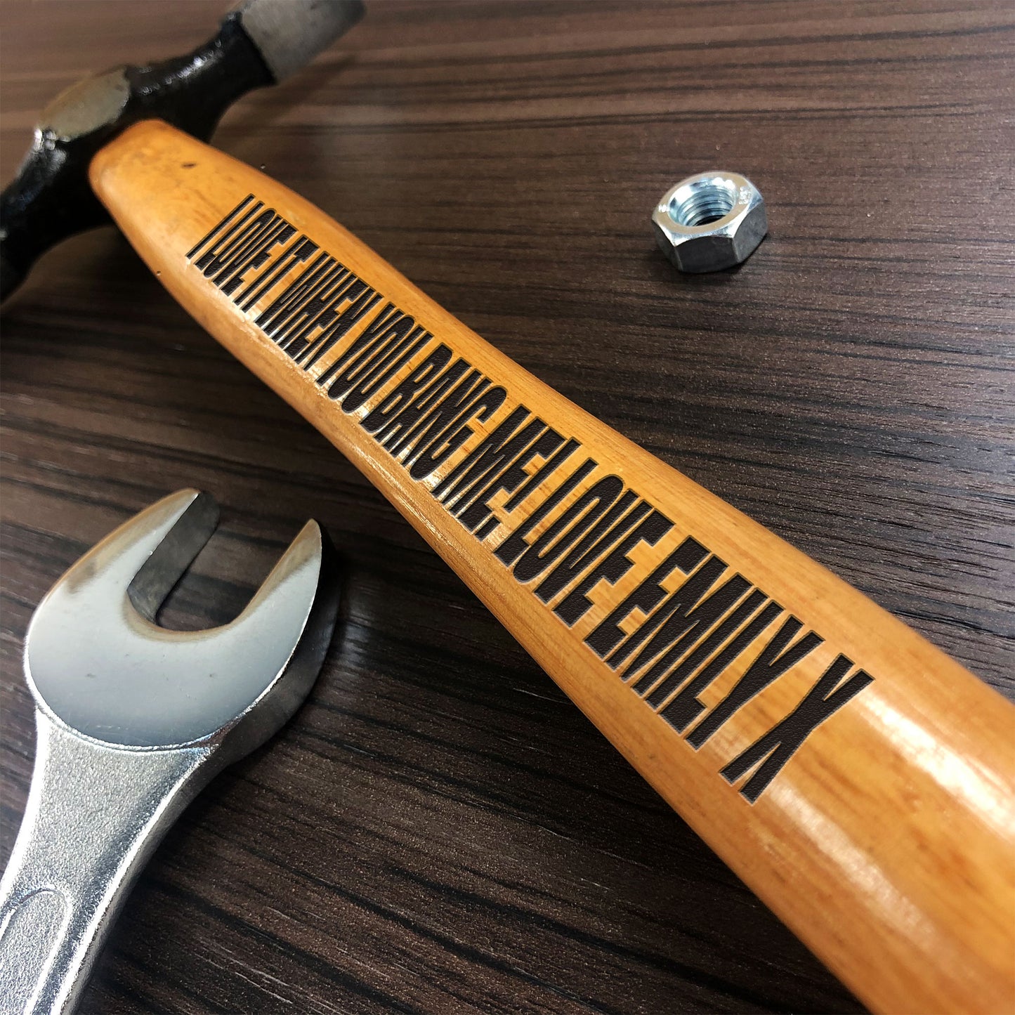 Rude Gift For Him Novelty Engraved Hammer Valentines Gifts