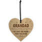 Grandad Gifts From Grandchildren Engraved Heart Birthday Xmas