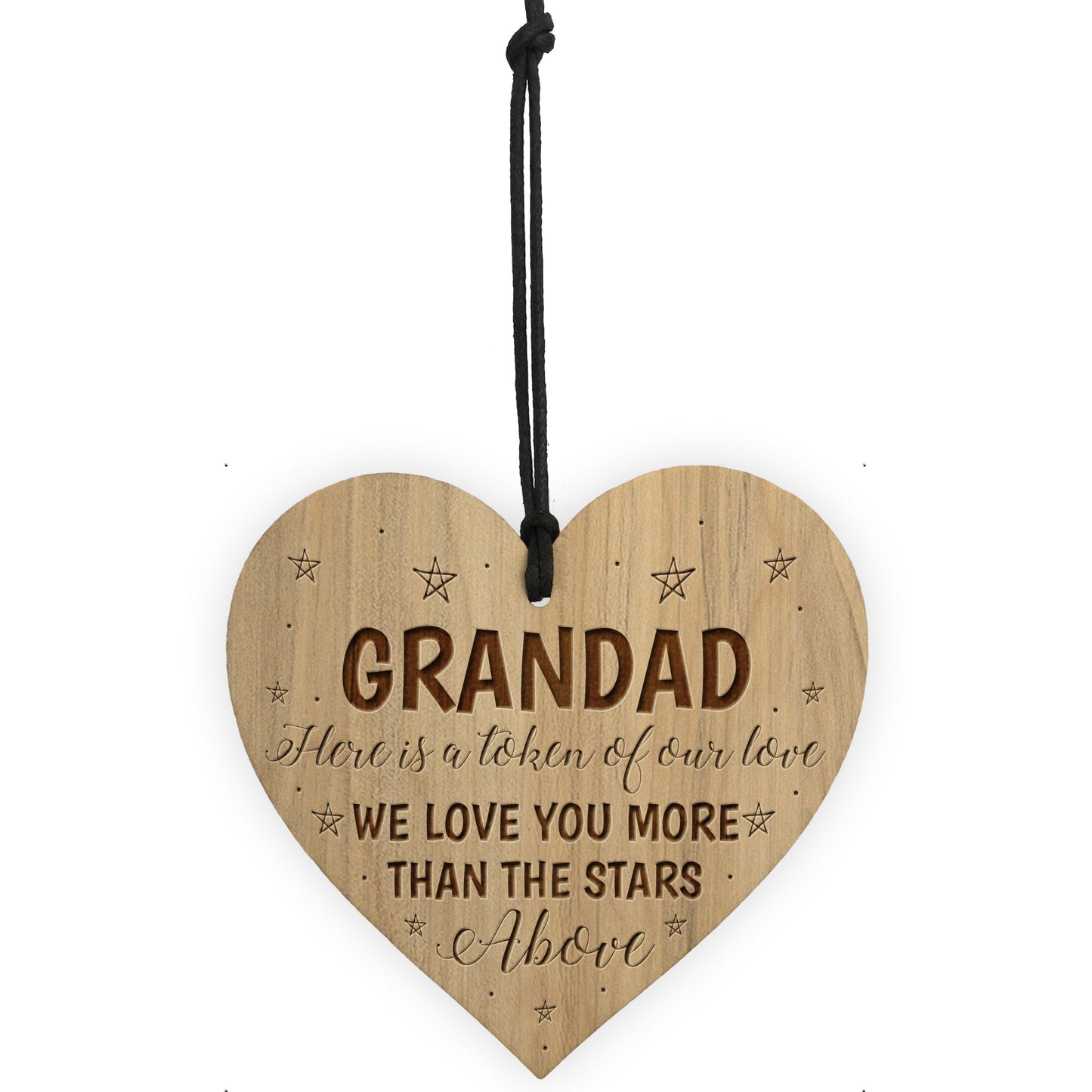 Grandad Gifts From Grandchildren Engraved Heart Birthday Xmas