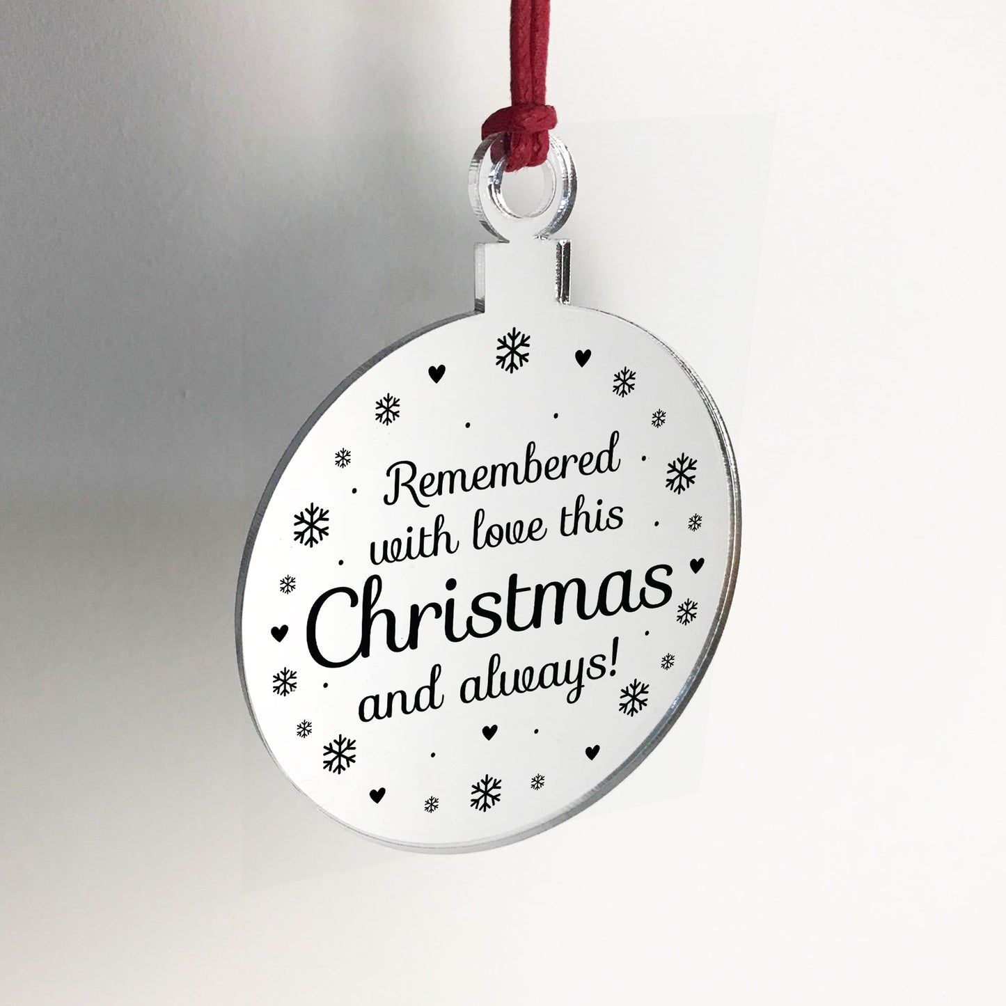 Hanging Memorial Christmas Decoration Mum Dad Nan Grandad