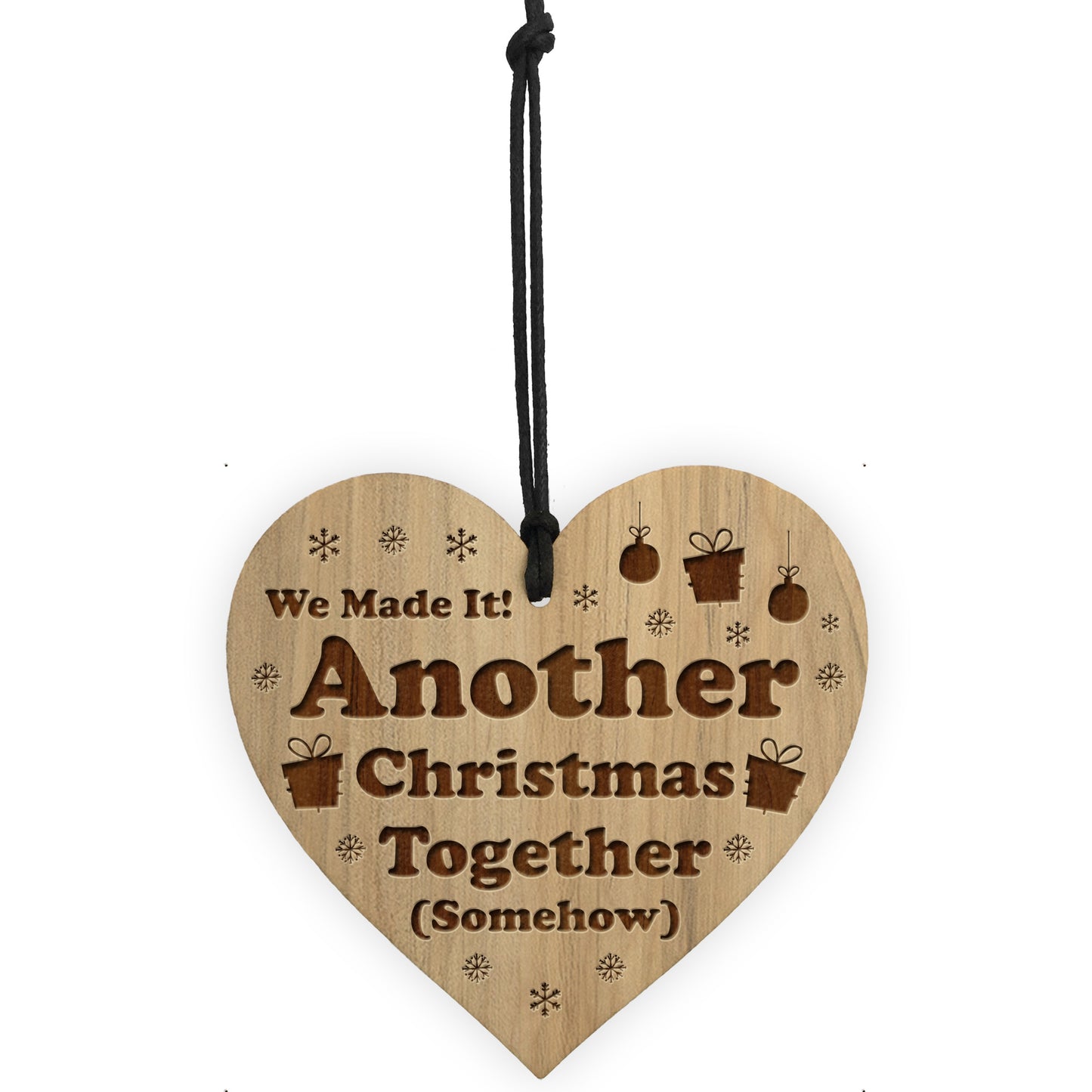 Funny Christmas Gift Engraved Heart Boyfriend Girlfriend Gifts