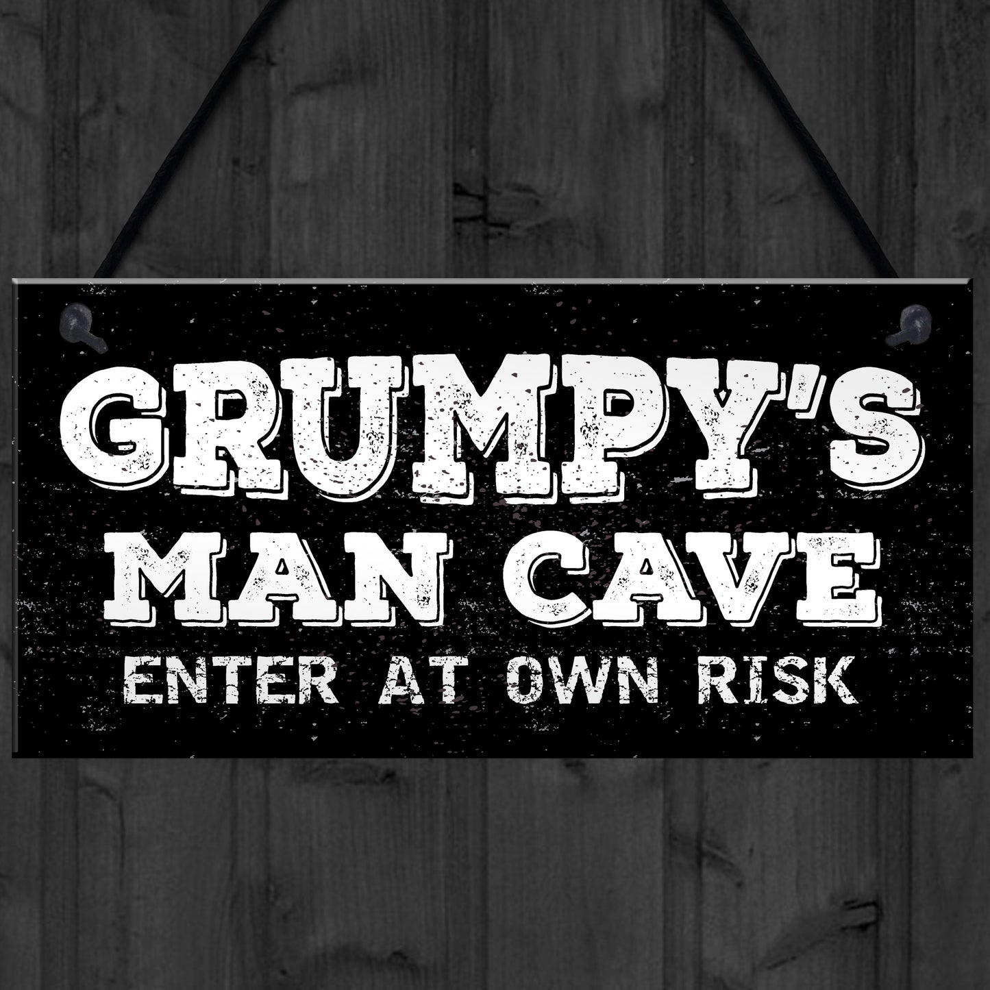 Man Cave Plaque Garage Signs For Men Shed Dad Grandad Son