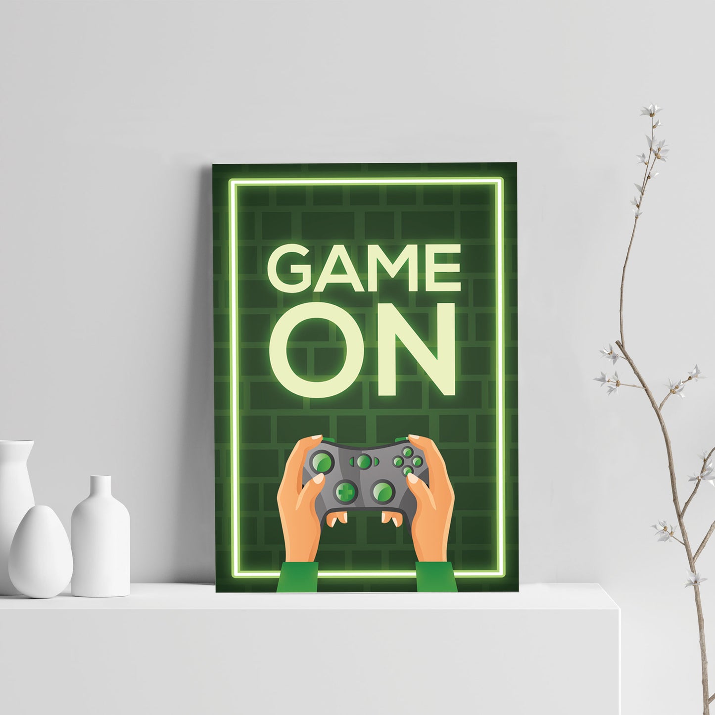 Novelty Gaming Print For Games Room Boys Bedroom Wall Art