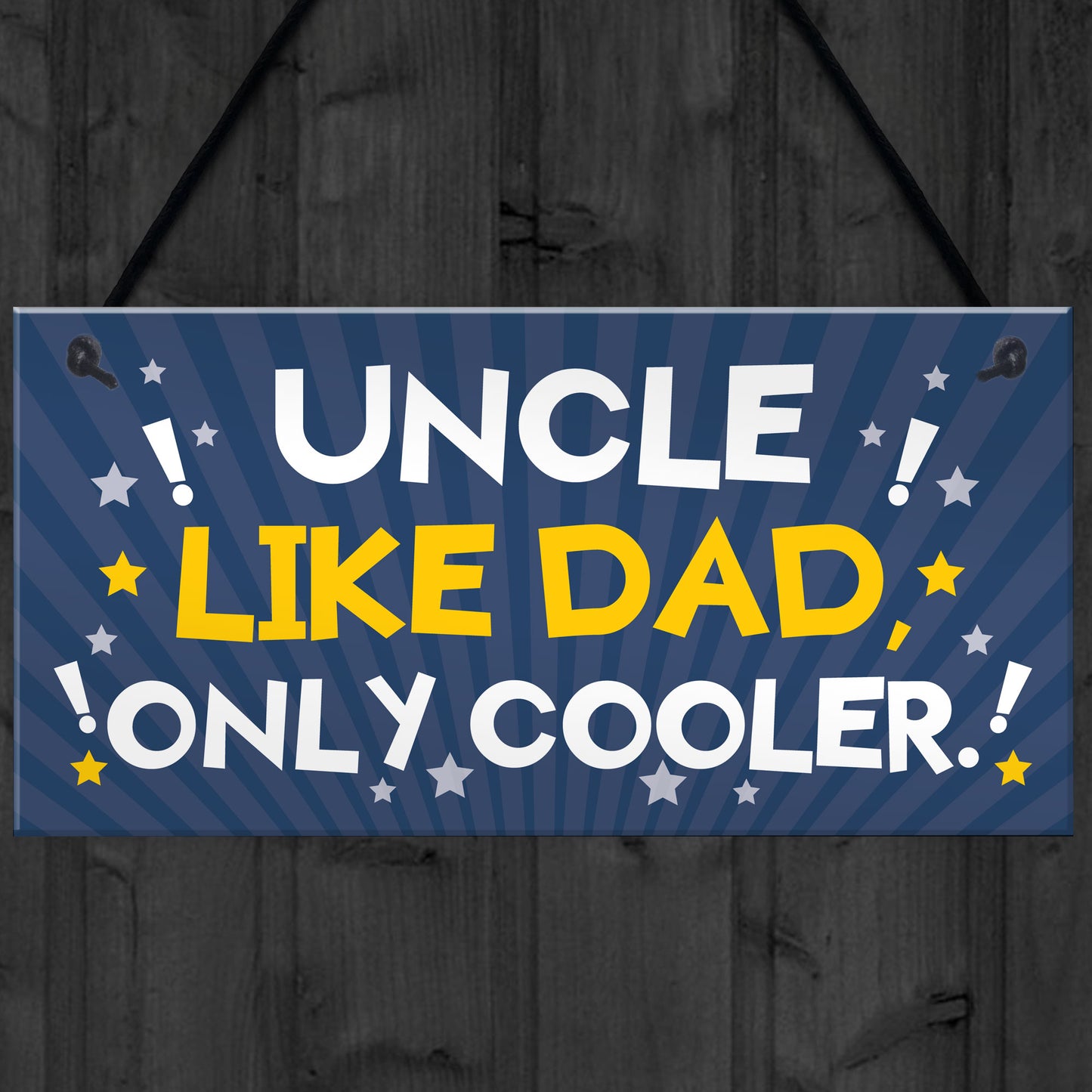 Funny Uncle Gift For Birthday Xmas Plaque Gift For Brother