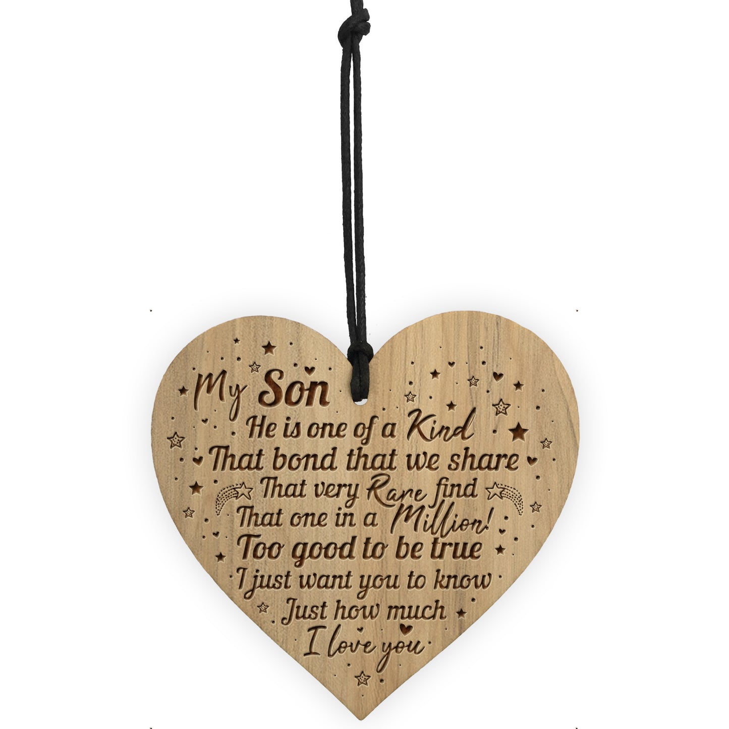 Gift For Son From Mum Dad Engraved Heart 16th 18th 21st Birthday