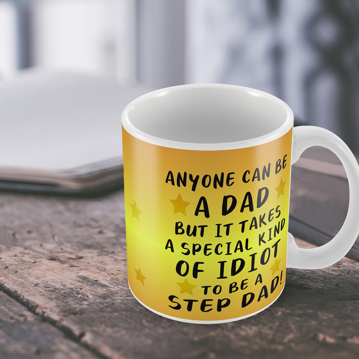 Funny Step Dad Gifts Novelty Mug For Fathers Day Birthday Gifts