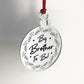 Big Brother To Be Hanging Christmas Tree Bauble Gift New Baby