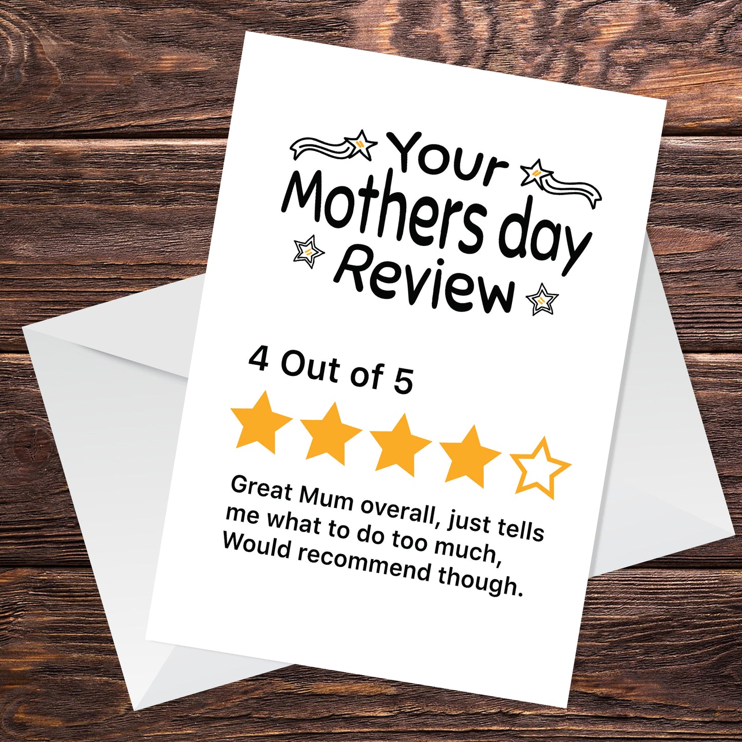 Mum Mothers Day Card Funny Mothers Day Card Review Card