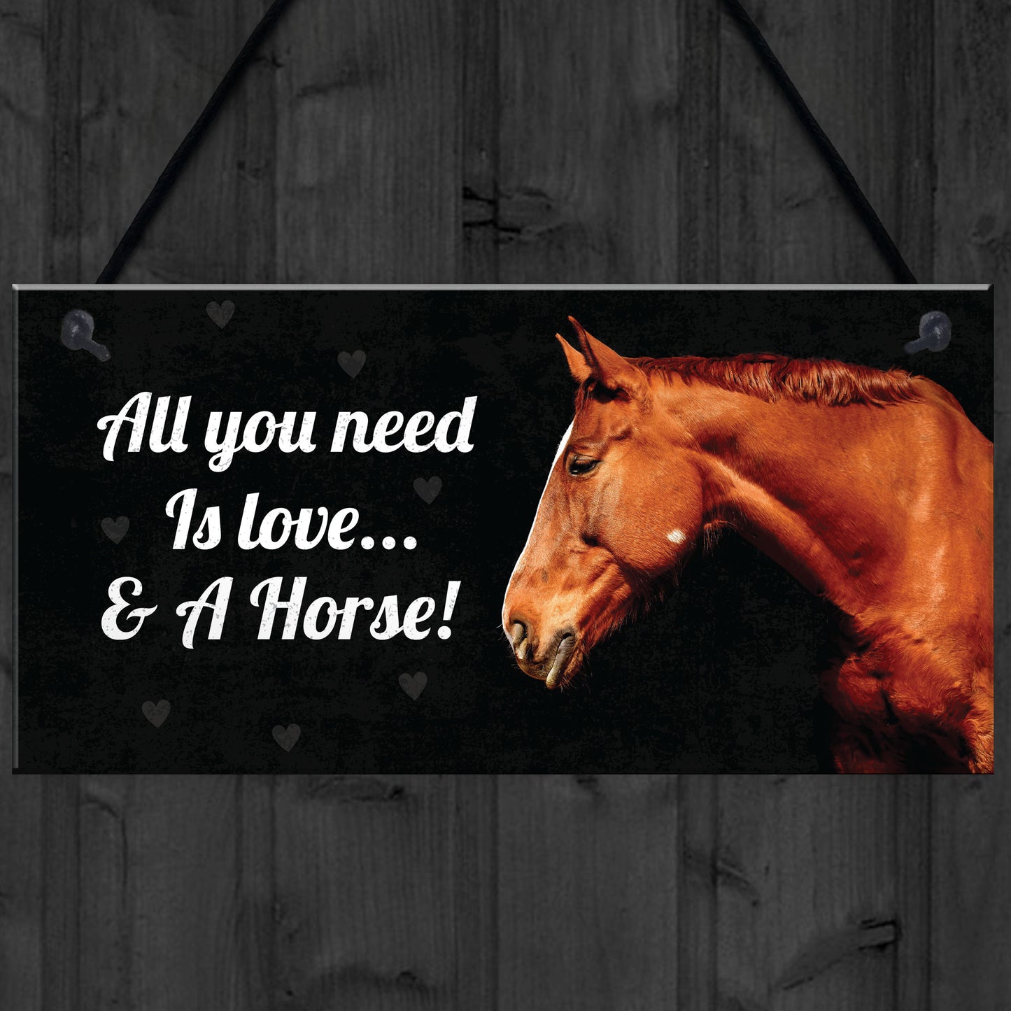 Horse Gift For Women Love & A Horse Plaque Gift For Horse Lover