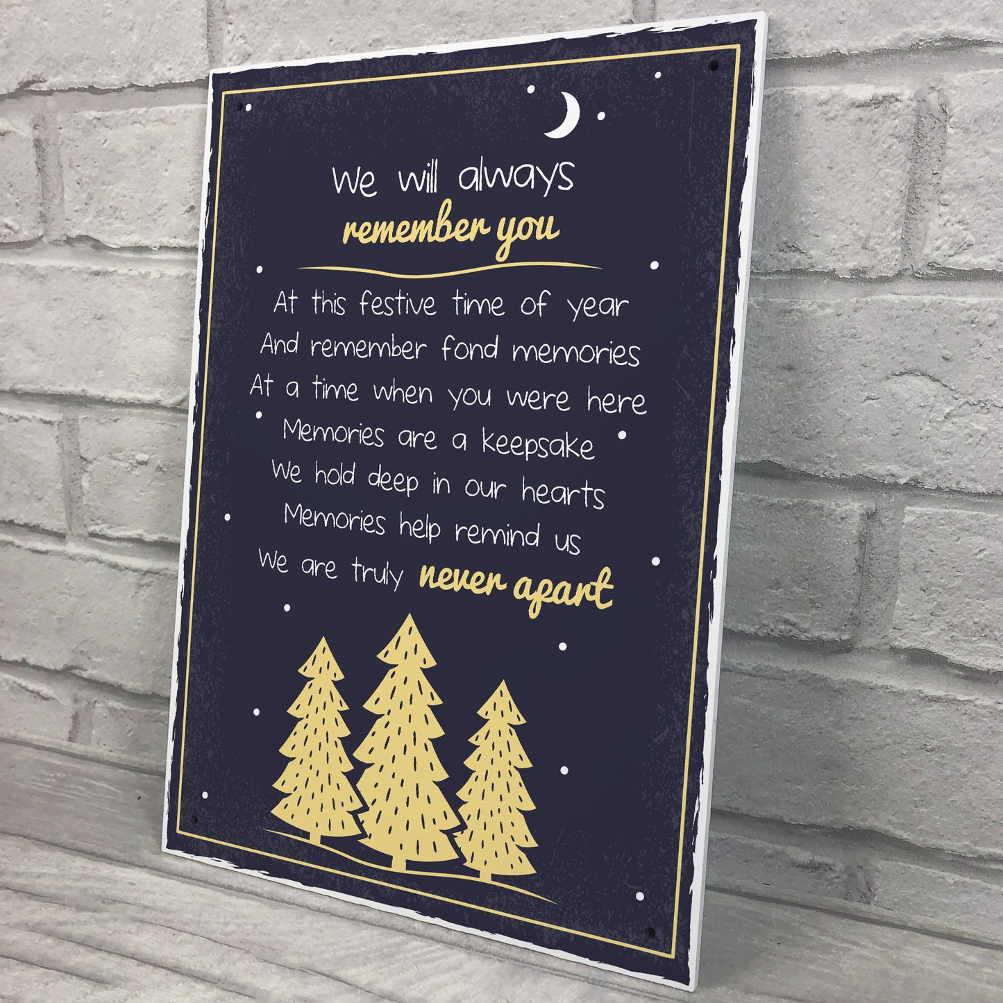 Christmas Memorial Sign Christmas Tree Decoration Nan Mum Dad