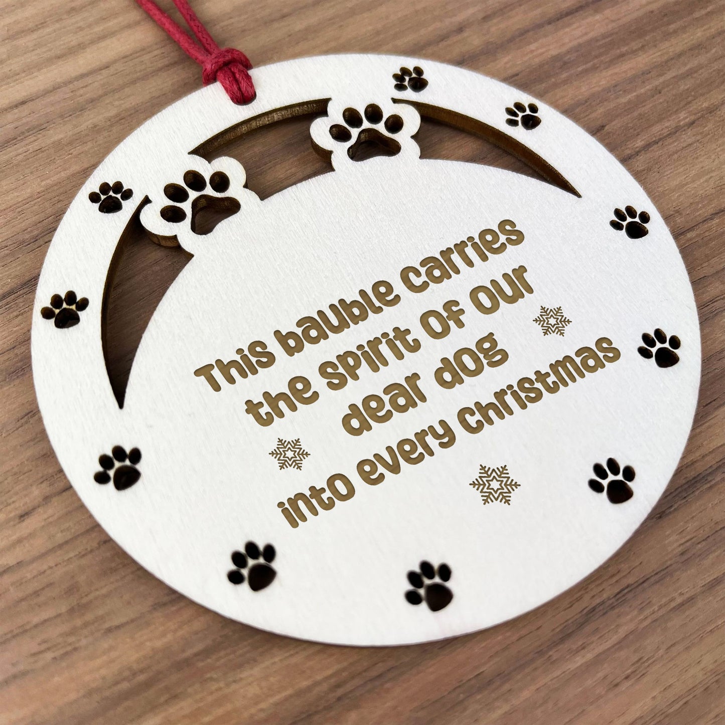 Christmas Memorial Decoration For Dog Novelty Engraved Decor