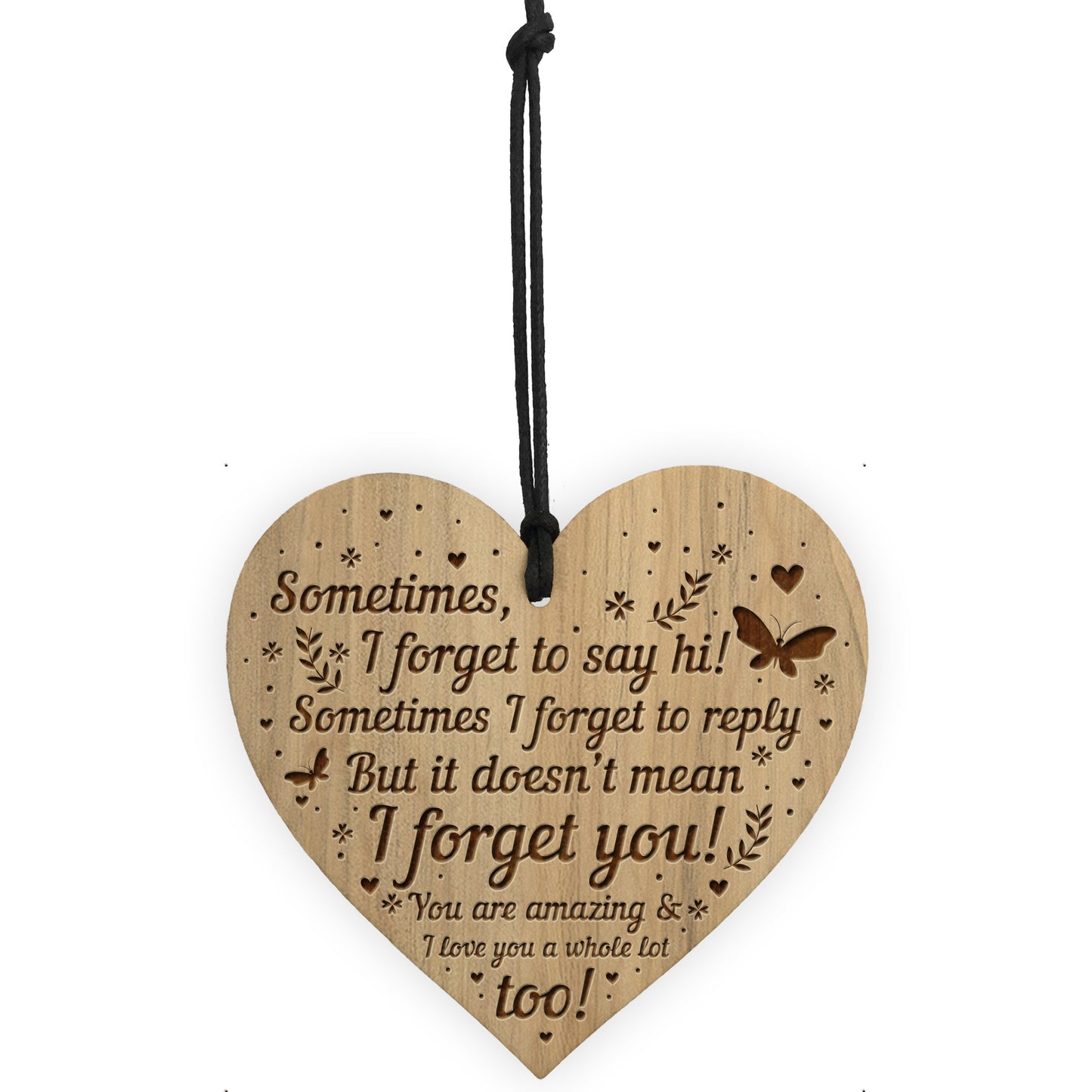 FRIENDSHIP SIGN Engraved Heart Birthday Christmas Gift