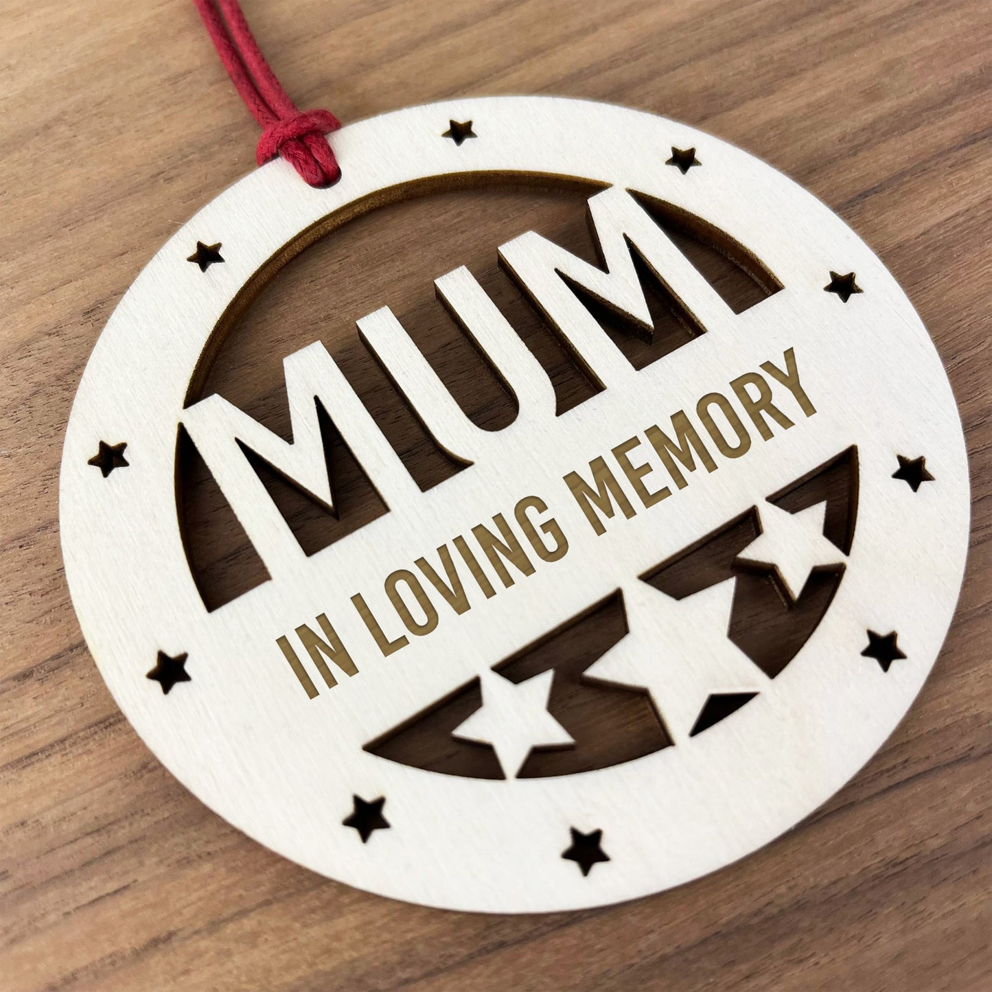 Mum Memorial Christmas Tree Bauble Rememberance Decoration