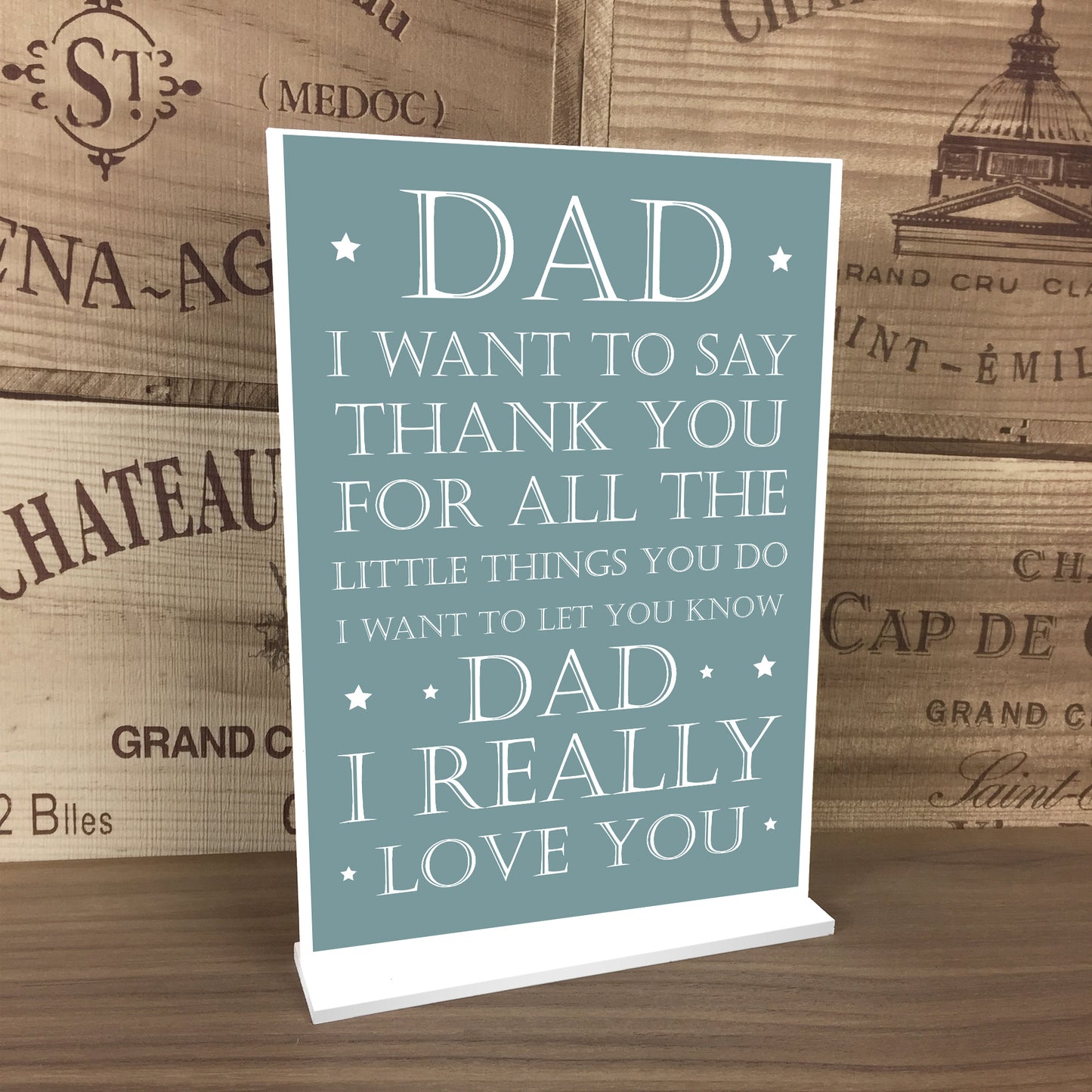 Dad Gifts Standing Plaque Birthday Fathers Day Gift For Dad