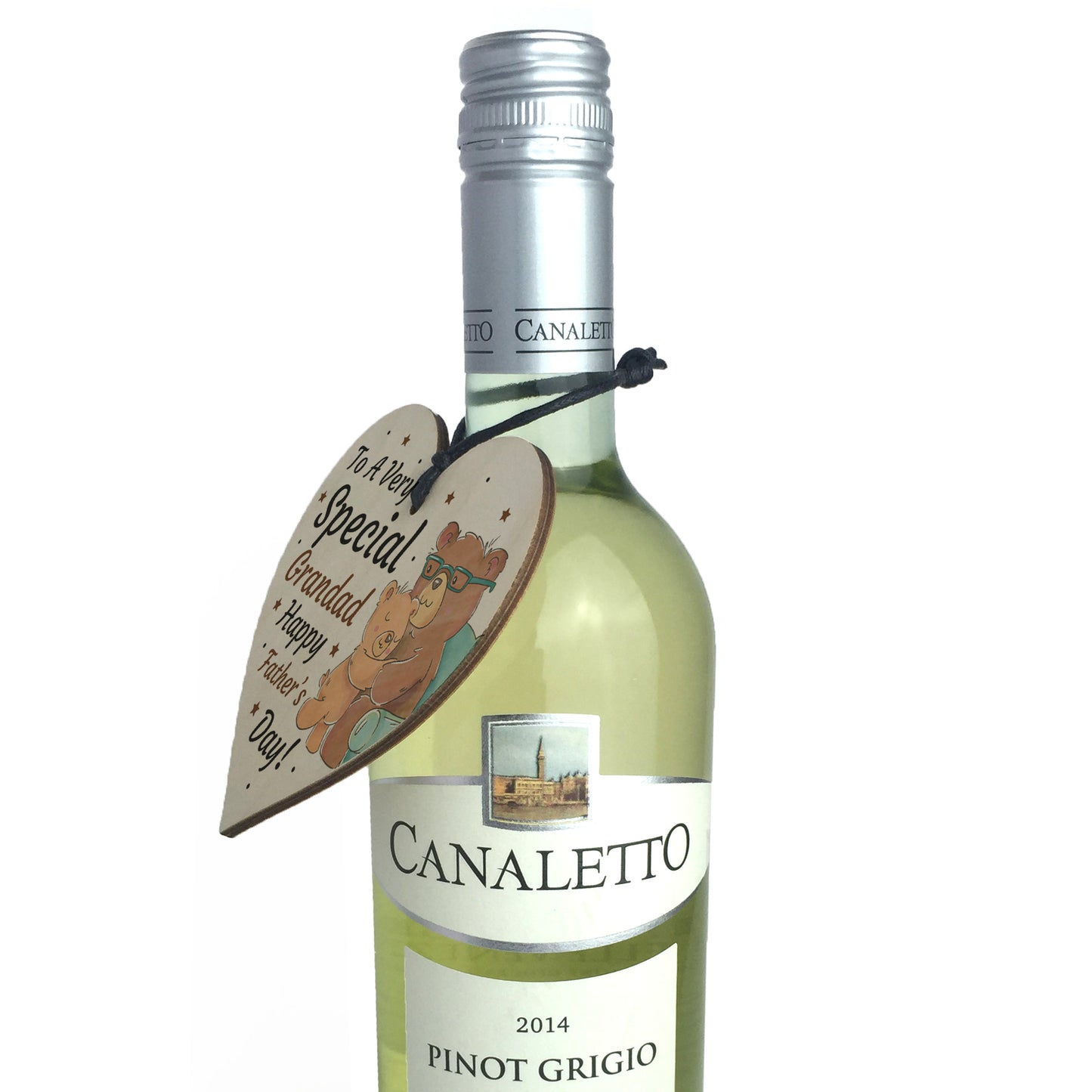 Cute Fathers Day Gift For Grandad Wood Heart Grandparent Gift