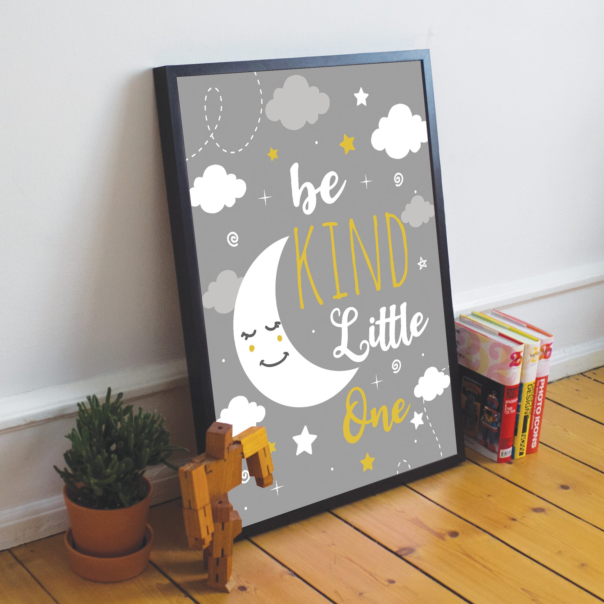 Grey And Yellow Nursery Print For Girls Bedroom Boys Bedroom Art