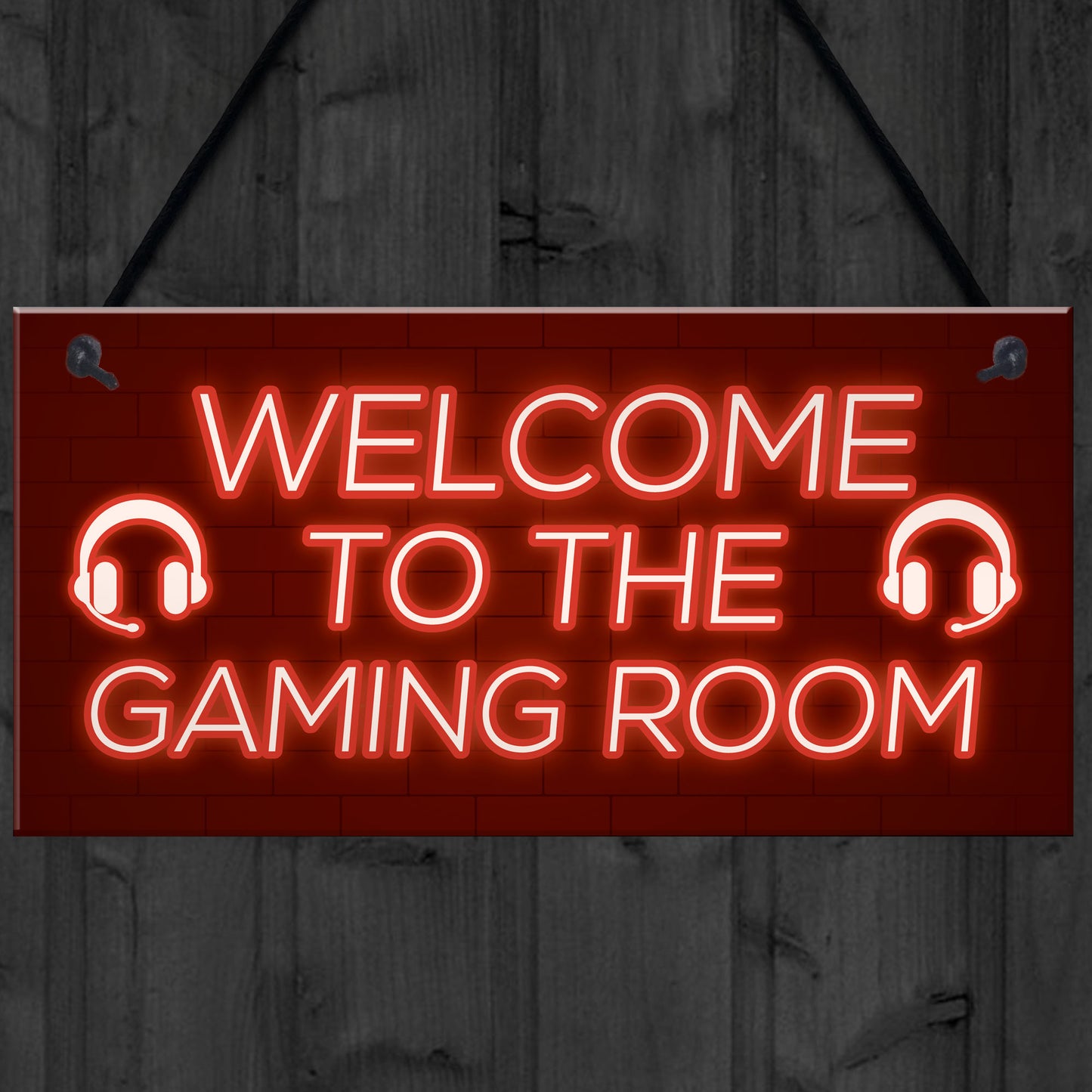 Gaming Room Sign Welcome Sign For Man Cave Boys Bedroom Gift