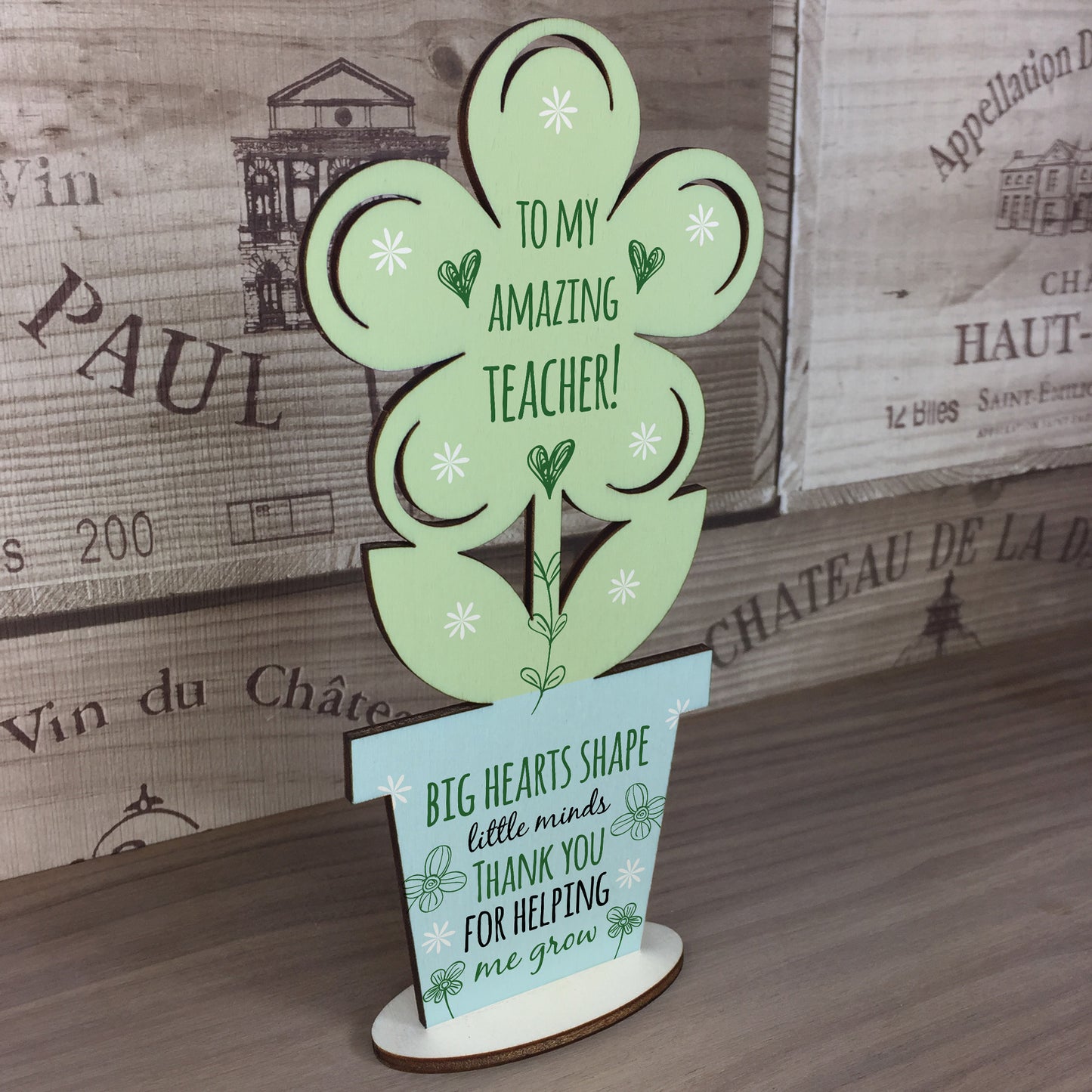 Best Teacher Gifts Wooden Flower Teacher Appreciation Gift